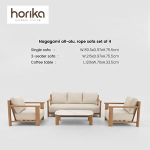 Set di Divani da Giardino di Lusso in Alluminio, Arredamento Moderno per Terrazza, Patio, Hotel e Villa - Product Image 2