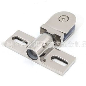 Bisagra pivotante ovalada de acero inoxidable F-622 con acabado espejo para puerta de ducha, puerta de vidrio, puerta de madera - Product Image 4
