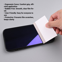 Outil de protection d'écran : Raclette et spatule pour application de film de protection de téléphone portable, éliminateur de bulles, carte d'installation