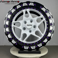 Jantes forgées en alliage à déport profond avec beadlock pour voitures de course sur circuit, 5x114.3 5x130 5x120 5x112, 15 16 17 18 pouces, pour GTR BMW