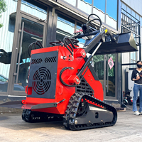 Envío DDP a EE. UU. y Europa, Minicargadora con Motor Kubota EPA Euro 5 de 25 HP, Cargadora Compacta de Orugas, Servicio Puerta a Puerta
