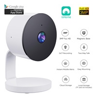 Caméra de sécurité WiFi IShome App 2MP/3MP avec capteur CMOS, stockage sur carte mémoire cloud, détection de mouvement, PTZ, vision nocturne, audio bidirectionnel