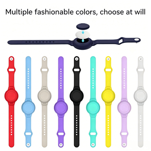 Étui de protection en silicone à taille fine compatible avec Apple AirTag, bracelet en silicone étanche anti-perte pour enfants - Product Image 5