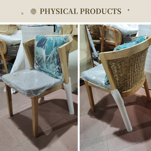 Bán buôn hiện đại sang trọng ngoài trời Gỗ Tếch bàn ăn ghế không thấm nước đệm công viên Patio vườn biệt thự đồ nội thất khách sạn - Product Image 3