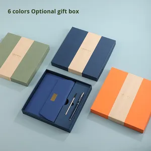 Set de Regalo de Cuaderno A5 de Cuero Sintético Estilo Oficina, con Logotipo Personalizado, Memoria USB y Diario, para Regalos Corporativos y Souvenirs - Product Image 2