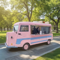 Nouveau type de camion de restauration mobile en gros pour la vente de café, burgers, glaces et sucettes, idéal pour les services de traiteur