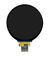 Écran LCD rond HD de 4 pouces, résolution 720x720, écran LCD circulaire, écran TFT rond de 4 pouces