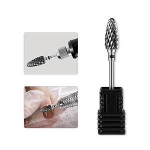 Vendita calda tagliente a croce Gel in acciaio al tungsteno materiale carburo oro 2.35mm cono punta per unghie - Product Image 5