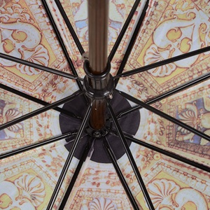 Paraguas de Golf Sunny Kinte, Super Resistente al Viento, con Marco Metálico, Mango de Madera, Apertura Manual, Recto, con Cubierta Arcoíris, 120 cm de Diámetro - Product Image 6