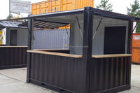 Conteneur de 10 pieds pour mini-vente pop-up : café, bar, restaurant rapide, supérette, kiosque, stand