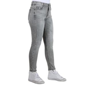 Vaqueros de realce de la mejor calidad para mujer, <span class=keywords><strong>jeans</strong></span> hechos en Italia, tela elástica rasgada pequeña para venta al por mayor - Product Image 4