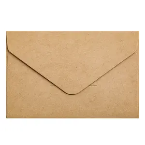 카드 초대장 봉투 엽서 봉투 크래프트 종이 다크 브라운 오프셋 인쇄 명함 사용자 정의 종이 및 종이 보드