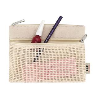 Tùy Chỉnh Treo <span class=keywords><strong>Pouch</strong></span> đối với du lịch cơ bản phong cách trang điểm lưu trữ với lưới túi dây kéo khóa Tính năng biểu tượng tùy chỉnh - Product Image 4