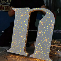 Personnages lumineux personnalisés effet ciel étoilé, enseignes publicitaires 3D, lettres lumineuses LED pour magasins
