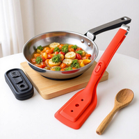 Spatule-pince 2-en-1 en silicone résistante à la chaleur pour la cuisine – Outil de cuisson et spatule de retournement