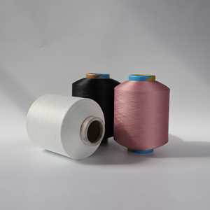 하이 퀄리티 염색 컬러 스판덱스/폴리 에스테르 SCY 코어 스핀 링 뜨개질 양말과 직조를위한 원사 - Product Image 4