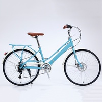 Vélo rétro à vitesse variable pour femmes 4OEM 24/26 pouces, vélo de ville et de loisirs