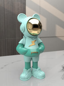 Sculpture en résine époxy d'astronaute, art populaire, ornement personnalisé, objet décoratif souple, cadeau de collection pour les fêtes, maison, salon, bureau - Product Image 4