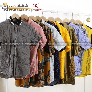 Camicie a maniche corte in cotone usate da uomo KingAAA all'ingrosso, bundle Ukay bianco all'ingrosso, abbigliamento estivo da spiaggia per adulti Taiwan - Product Image 5