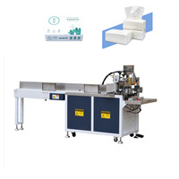 Machine de scellage et d'emballage semi-automatique pour boîtes de mouchoirs, taille personnalisable pour emballage en film plastique ou papier, directement de l'usine