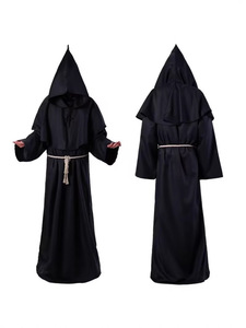 Costume Cosplay Medievale Premium per Adulti, Abiti da Sacerdote per Halloween, Mantello con Cappuccio, Veste da Monaco, Abito da Mago, Costume da <span class=keywords><strong>Strega</strong></span> - Product Image 3