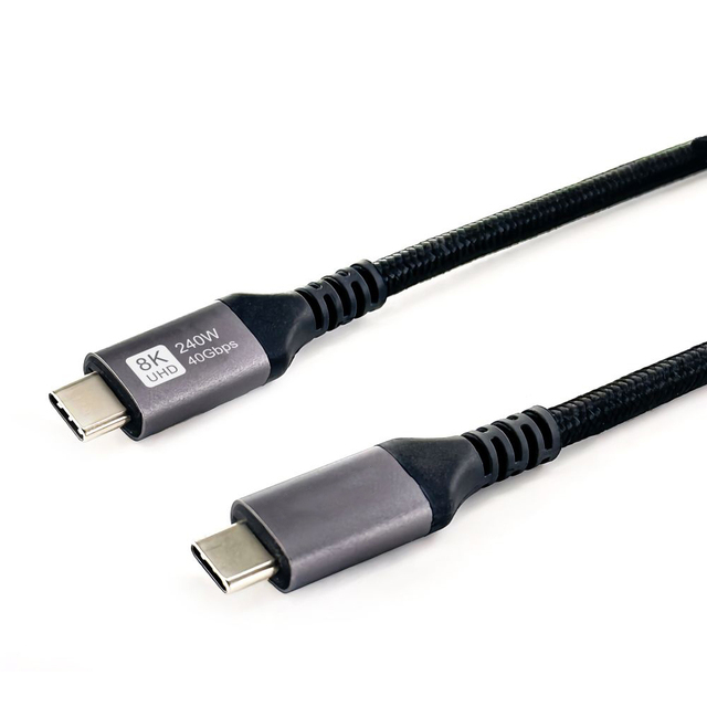 USB4 V2 80Gbps USB-C to USB-C Cable, 240W PD, 8K/120Hz, E-Marked