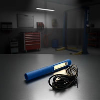 Lampe de travail LED COB rechargeable par USB, lampe d'inspection portable sans fil avec clip magnétique pour la réparation automobile et l'atelier