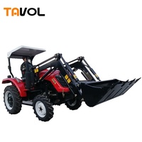 Mini tracteur agricole 4x4 de 25-30 CV avec chargeur frontal pour l'agriculture