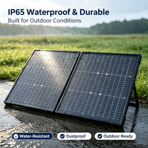 Panel Solar Plegable de 200W 12V, Maleta Impermeable con Controlador de Carga de 20A y Soporte Ajustable, Cargador Solar para Estación de Energía y RV - Product Image 6