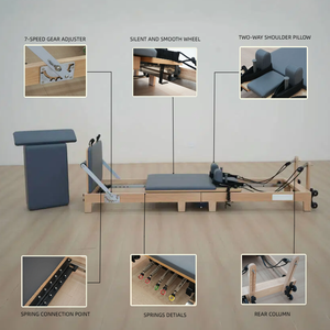 Cama de <span class=keywords><strong>Pilates</strong></span> Plegable de Madera y Aleación de Aluminio para Entrenamiento de Core, Máquina de <span class=keywords><strong>Pilates</strong></span> al por Mayor - Product Image 3
