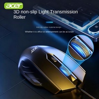 Untuk OMR298 Mouse Gaming Optik Berkabel LED Backlight USB Kompatibel untuk Laptop & Desktop 6 Tombol Asli Grosir