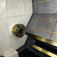 Torno CNC con contrapunto servo programable y soporte central para eje extralargo de doble soporte CKX750 Control Numérico Computarizado
