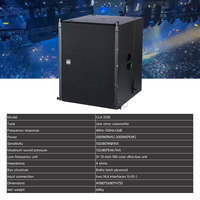 Système de sonorisation PA Line Array actif 10 pouces en gros, ensemble complet avec double caisson de basses 18 pouces, équipement audio pour scène et église