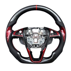 Volante Deportivo Personalizado de Fibra de Carbono y Cuero para Ford <span class=keywords><strong>Focus</strong></span> <span class=keywords><strong>St</strong></span> Mk2 Mk7 EcoBoost <span class=keywords><strong>Shelby</strong></span> GT350 2013 2014 2016 2018 - Product Image 1