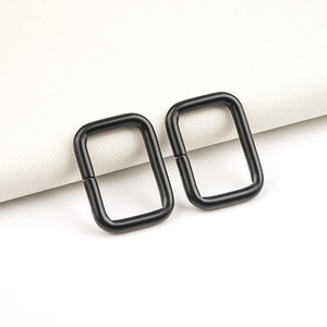 包五金<span class=keywords><strong>3</strong></span>/4 "方形扣19毫米内长环扣黑色金属环扣皮包 - Product Image 2