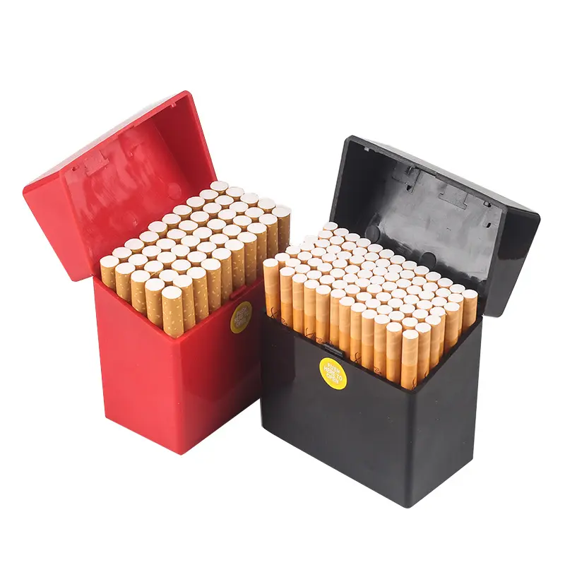 AP 50 팩 대용량 큰 크기 담배 케이스 휴대용 플라스틱 창조적 인 성격 담배 상자