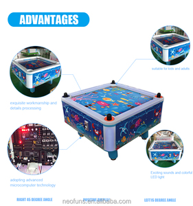 arcade machine de jeu pour enfants <span class=keywords><strong>4</strong></span> personnes table de hockey sur air <span class=keywords><strong>sport</strong></span> électronique d'air hokcey table vente - Product Image 5