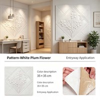 Pola Geometris Bahan XPE Eropa 35*35cm Wallpaper Perekat Diri Tahan Air untuk Dinding Kamar Tidur Hotel, Ruang Tamu, Kamar Mandi