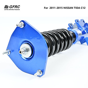 Amortiguador Coilover Monotubo GFRC con Amortiguación No Ajustable para <span class=keywords><strong>Nissan</strong></span> <span class=keywords><strong>Tiida</strong></span> C12/Sentra B17 2012-2017, Altura de Carrocería Ajustable - Product Image 3
