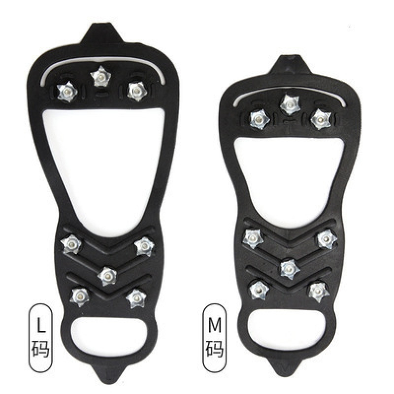 Clou en acier à 8 dents, noir [taille M, la paire] 34-39