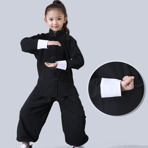 Vêtements de Wushu pour enfants, vêtements de performance, vêtements de Wing Chun <span class=keywords><strong>Quan</strong></span>, vêtements de <span class=keywords><strong>Tai</strong></span> <span class=keywords><strong>Chi</strong></span> de style chinois, vêtements d'entraînement - Product Image 5