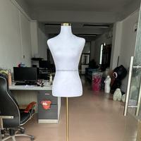Maniquí de Costura Tipo Pin de Fábrica de Guangzhou, Modelo de Vestido para Confección, Forma de Vestido de Medio Cuerpo Femenino, Maniquí de Sastre con Pin