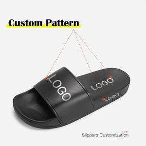Zapatos de marca con diseño de diapositivas con logotipo personalizado, chanclas personalizadas para hombre, zapatillas con logotipo, zapatillas de hotel personalizadas de PVC de fábrica OEM - Product Image 2