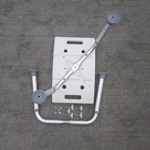 Chaise de douche, tabouret de salle de <span class=keywords><strong>bain</strong></span>, <span class=keywords><strong>banc</strong></span> <span class=keywords><strong>pour</strong></span> petite baignoire, <span class=keywords><strong>banc</strong></span> de douche réglable léger de couleur blanche - Product Image 3