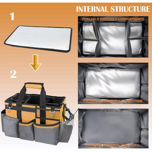 Bolsa Organizadora Extra Grande, Bolsa de Limpieza, Bolsa de Herramientas Multifuncional Personalizada de Oxford para Electricistas y Trabajos Domésticos - Product Image 4