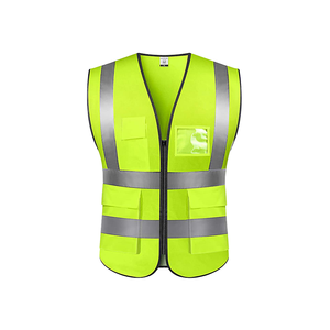 เสื้อกั๊กนิรภัยโพลีเอสเตอร์พรีเมียมปรับแต่งได้ ทนทาน มองเห็นได้ชัดเจน สะท้อนแสง กันน้ำ พร้อมโลโก้ สำหรับการมองเห็นทั้งกลางวันและกลางคืน - Product Image 1