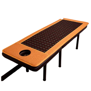 Tapis <span class=keywords><strong>de</strong></span> massage chauffant électrique en pierre <span class=keywords><strong>de</strong></span> jade, avec fonction sauna vapeur et amincissante, à énergie photonique à ondes ultra longues et perforé - Product Image 1