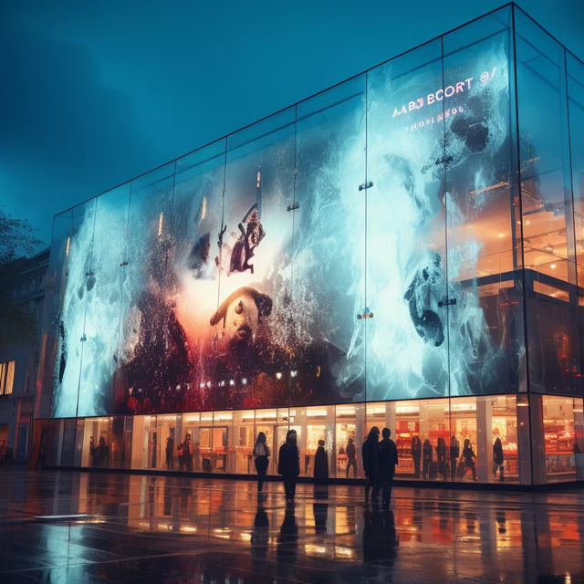 Factory P3.91 P6 P10 Hologram Indoor 3D Transparent LED Modules Display Film Screen for Installation