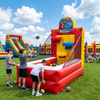Château gonflable commercial pour enfants et jeux de fête foraine en PVC, personnalisable, installation facile
