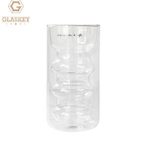 แก้วกาแฟแบบใสสองชั้นของขวัญวันหยุดคริสต์มาสแก้วกาแฟบอโรซิลิเกตแก้วมัคแก้วชานม - Product Image 5